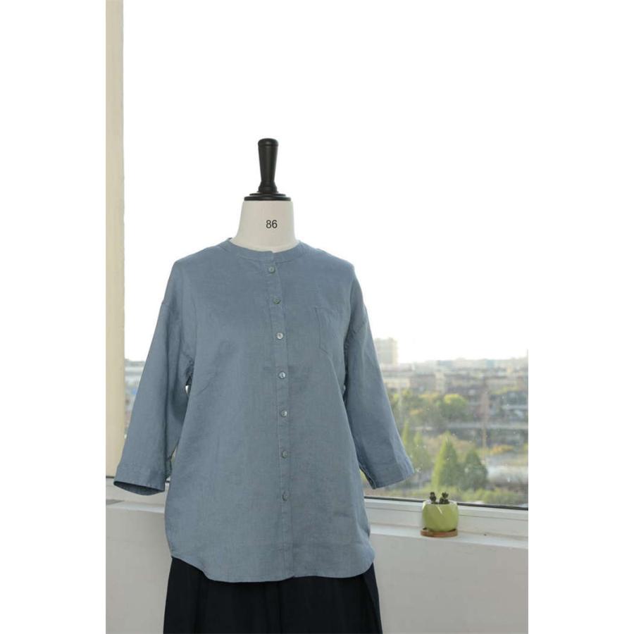 シャツ/ブラウス(長袖/七分) ito big collar linen  tops レディース 七分袖のシャツ一覧 - クロコダイル(CROCODILE) 公式通販サイト