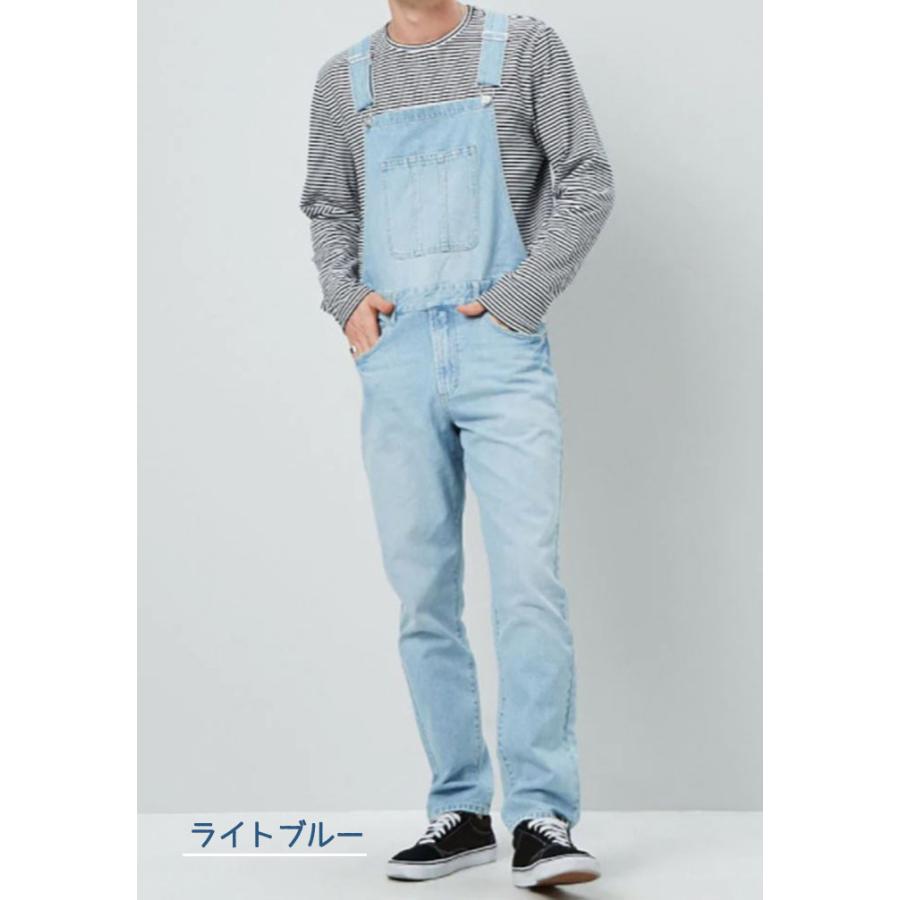 デニムパンツ メンズ サロペット デニム オーバーオール 