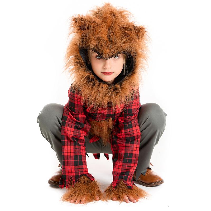 キッズ コスプレ着ぐるみ 狼 オオカミ 子供 舞台衣装 動物 キッズ コスプレ着ぐるみ 狼 オオカミ 子供 舞台衣装 動物