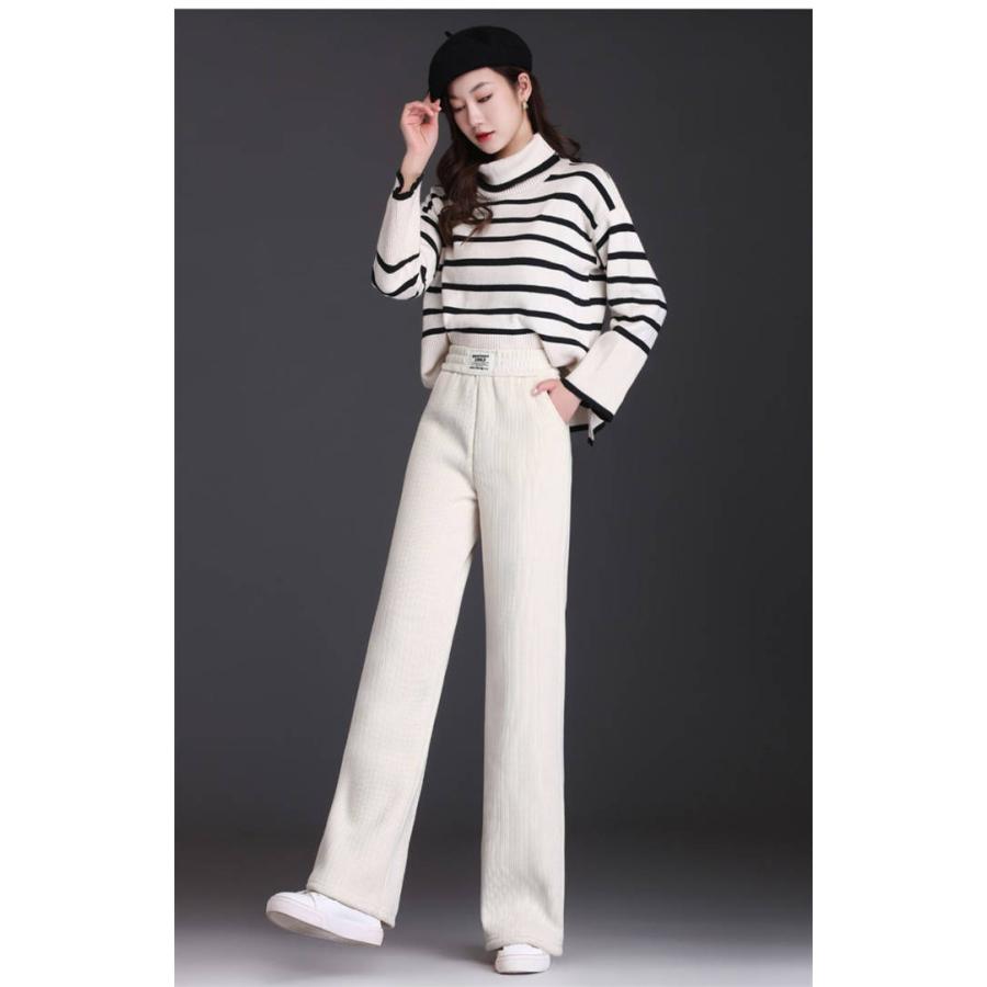 パンツ レーディス 秋冬 きれいめ 裏起毛 ストレートパンツ パンツ レーディス 秋冬 きれいめ 裏起毛 ストレートパンツ
