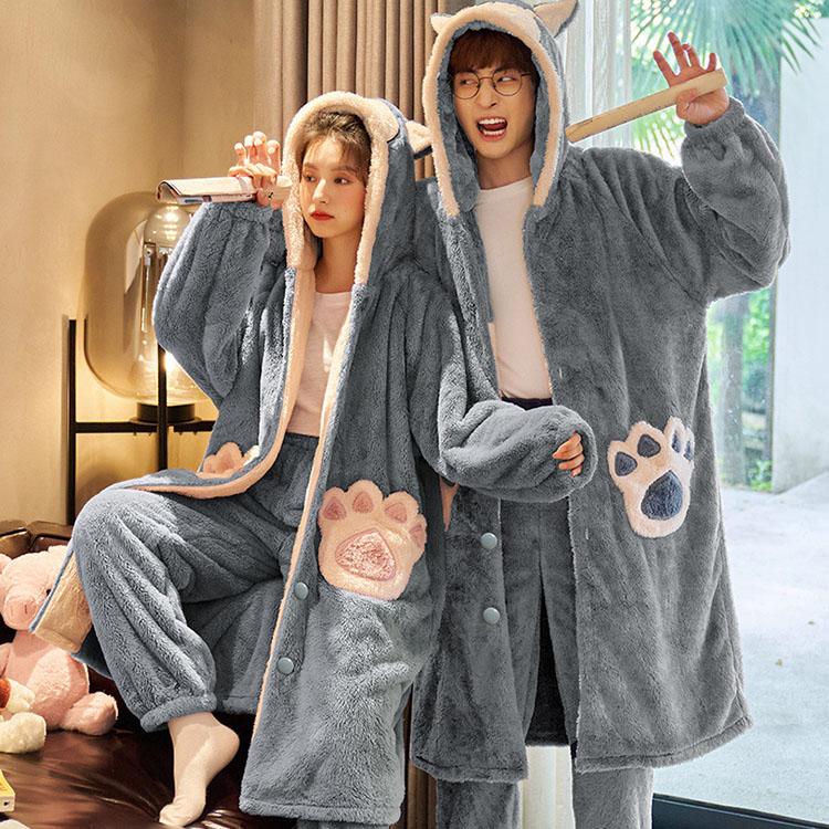 ペアパジャマ カップル 冬 もこもこ レディースパジャマ メンズ ペアパジャマ カップル 冬 もこもこ レディースパジャマ メンズ