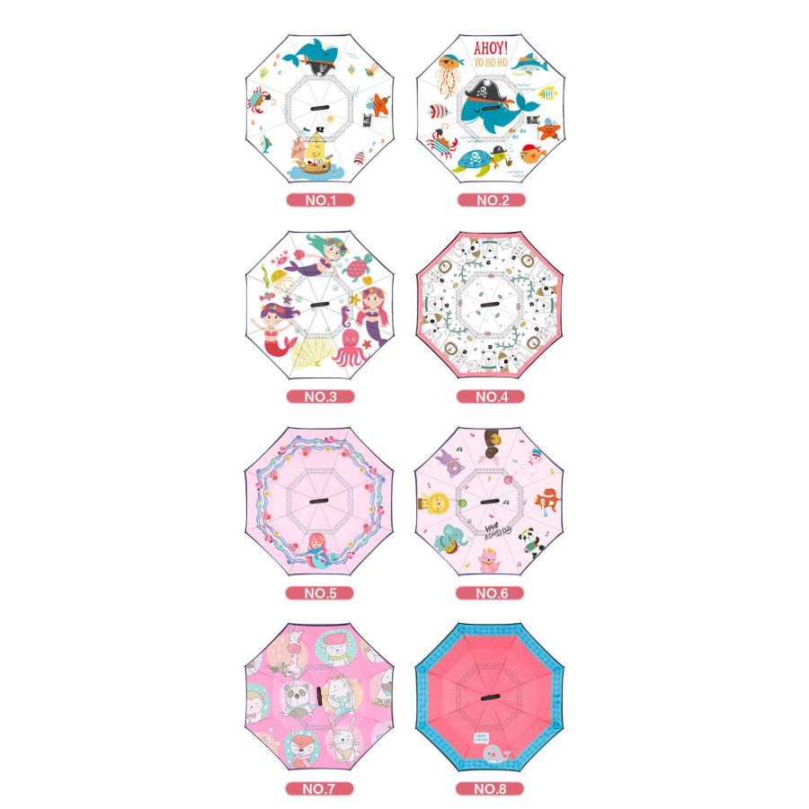 小学生　高学年　逆さ 子供 逆さ傘 傘 逆さ 逆さま傘 濡れない 二重傘 晴雨傘 梅雨 長傘 無地 長柄傘 雨晴兼用 キッズ 男女兼用 かさ UVカット 自動式 耐風  風に強い 大きめ : KULALA - 通販 - Yahoo!ショッピング
