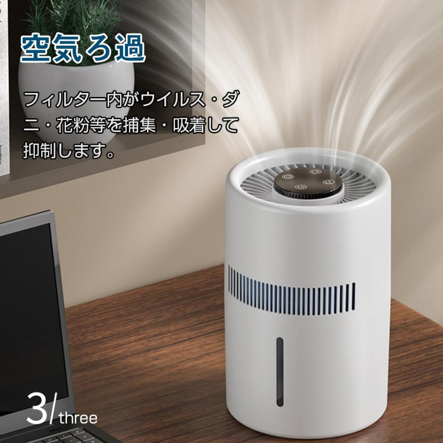 フィルダー単独購入可能】加湿器 気化式 空気清浄機 99％濾過 大容量