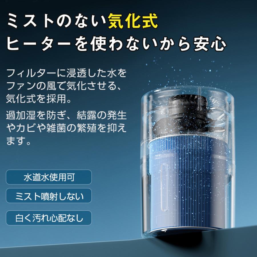 フィルダー単独購入可能】加湿器 気化式 空気清浄機 99％濾過 大容量