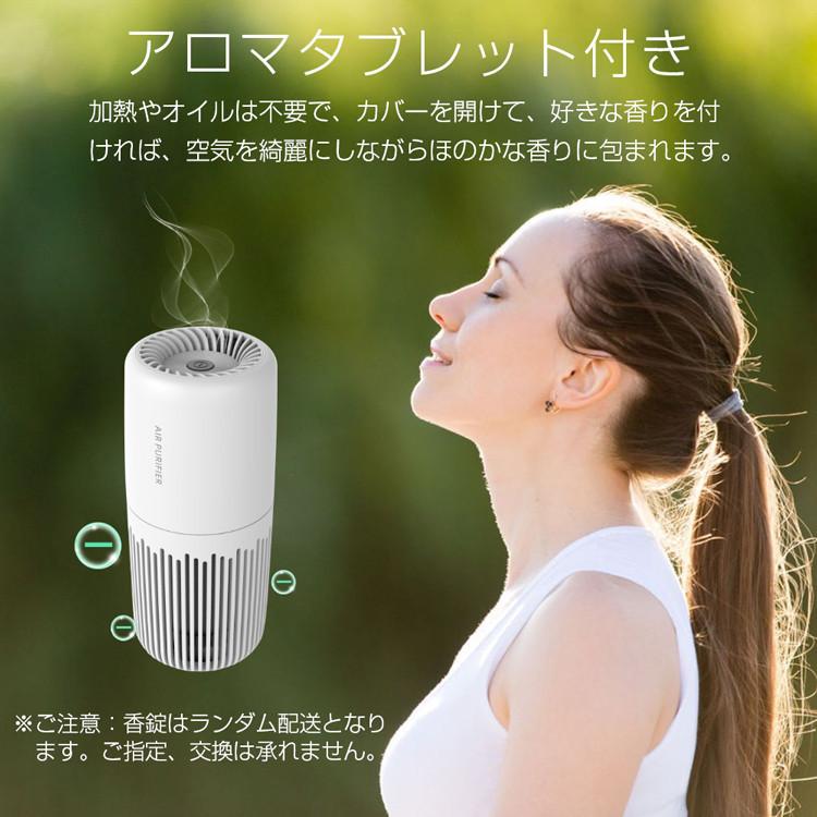 車載空気清浄機 マイナスイオン 花粉 異臭 ウィルス 車載 USBタイプ 除