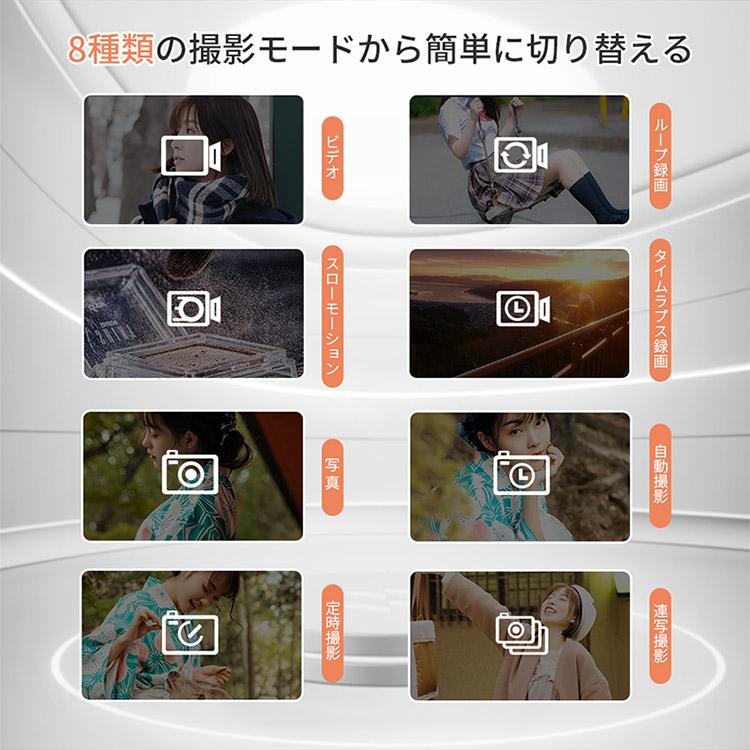 デジタルカメラ カメラ WIFI対応 7200万画素 コンデジ 5K 日本製チップ