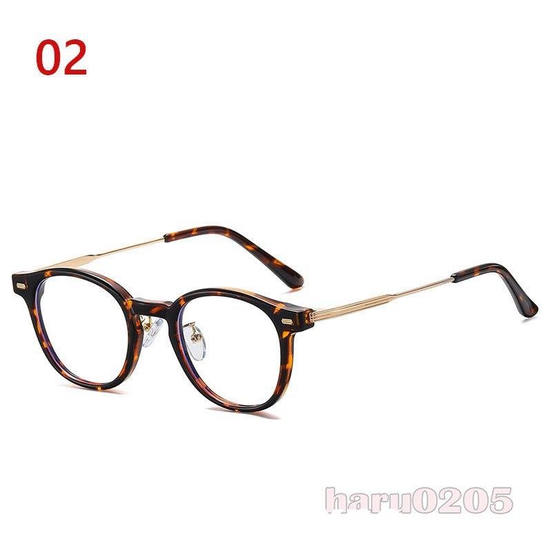 おしゃれ メガネ 女性用 男性用 伊達メガネ 度なし 黒縁 丸形 ブルーライトカット クリア 透明 眼鏡 おしゃれ Pcメガネ 軽量 紫外線 Uvカット めがね ケース付き Aynaelda Com