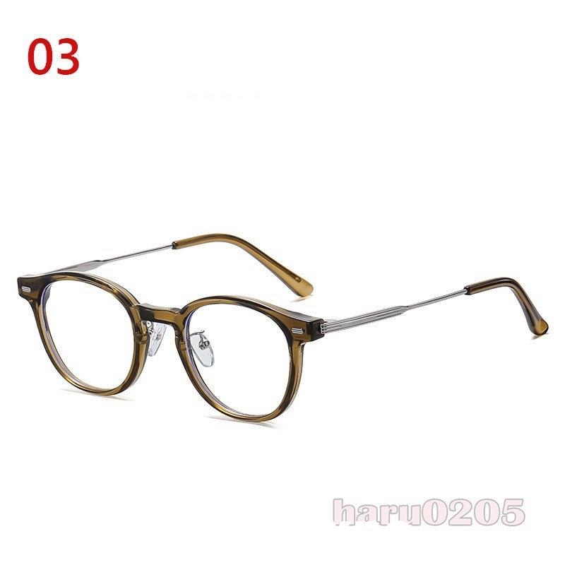おしゃれ メガネ 女性用 男性用 伊達メガネ 度なし 黒縁 丸形 ブルーライトカット クリア 透明 眼鏡 おしゃれ Pcメガネ 軽量 紫外線 Uvカット めがね ケース付き Aynaelda Com