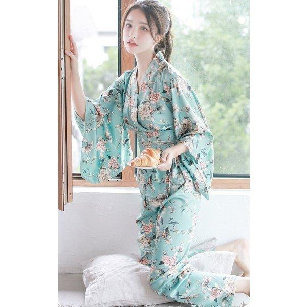パジャマガーゼ浴衣レディースパジャマお寝巻き和服綿部屋着寝間着ルームウェア長袖前開き春夏上下セット二点セット婦人女性パジャマ花柄 Rexhana Breaf815 ノベルエクスポ 通販 Yahoo ショッピング