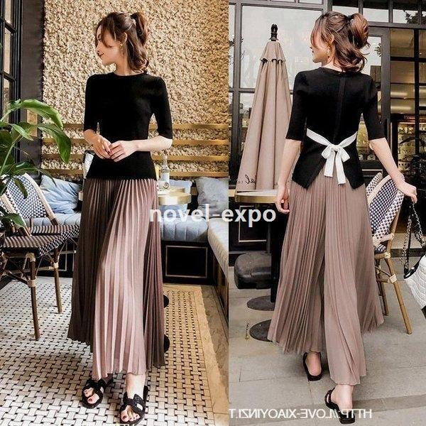 直販 セットアップレディースセットアップ春夏秋五分袖ワイトパンツ２点セットリボン付きボトムス着痩せ通勤olオシャレ大人可愛い新作 ネット売り Www Superavila Com