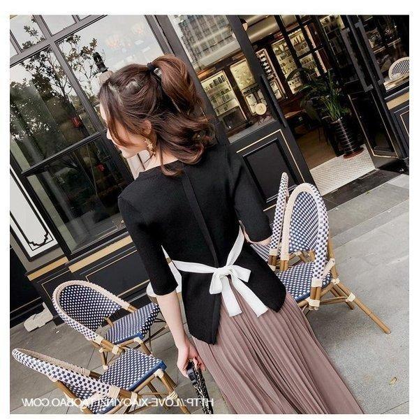 直販 セットアップレディースセットアップ春夏秋五分袖ワイトパンツ２点セットリボン付きボトムス着痩せ通勤olオシャレ大人可愛い新作 ネット売り Www Superavila Com