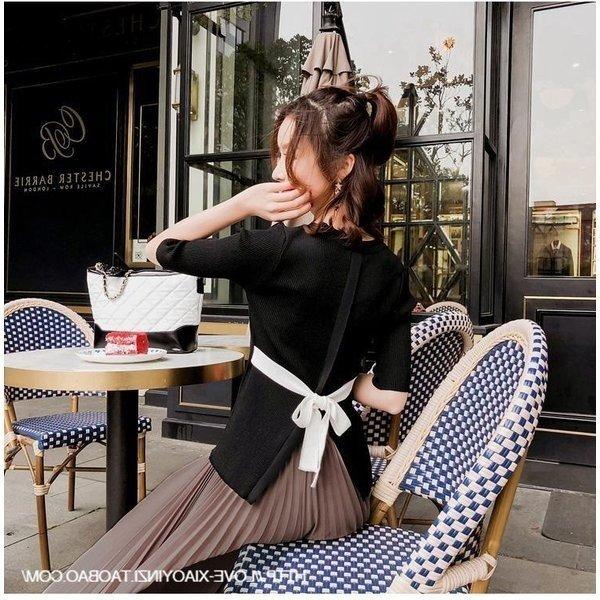 直販 セットアップレディースセットアップ春夏秋五分袖ワイトパンツ２点セットリボン付きボトムス着痩せ通勤olオシャレ大人可愛い新作 ネット売り Www Superavila Com