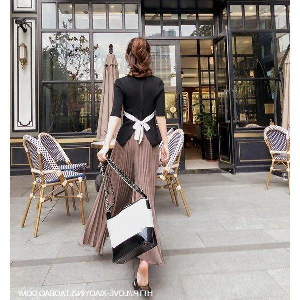 直販 セットアップレディースセットアップ春夏秋五分袖ワイトパンツ２点セットリボン付きボトムス着痩せ通勤olオシャレ大人可愛い新作 ネット売り Www Superavila Com