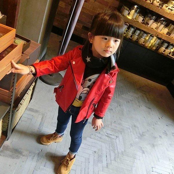 キッズフェイクレザージャケットアウタージュニアライダースライダースジャケット女の子男の子子供服ブルゾンかわいい ジャケット ブルゾン カラー レッド 裏起毛 Unistu Dev Athosdigital Com Br