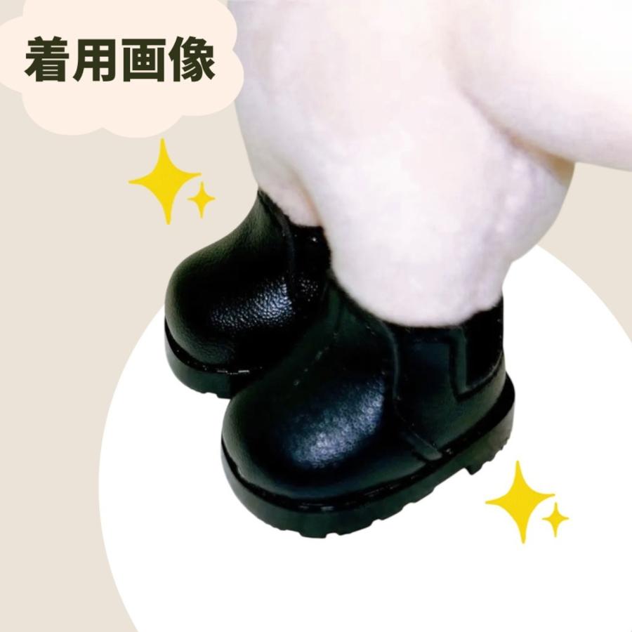 ぬい服10cm用 サイドゴアブーツ ぬいぐるみ用 靴 くつ お洋服 ぬい活
