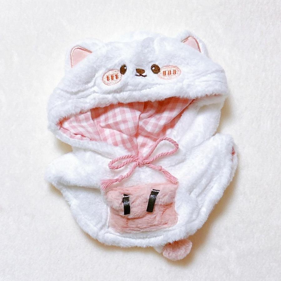 ぬい服 かわいいネコちゃんのポンチョぬい服 ぬいぐるみ用服 着ぐるみ
