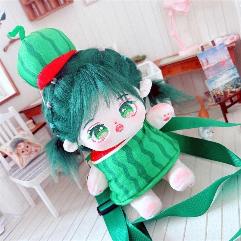 【ちょんい】No. ぬい服 16cm 着ぐるみ オーダー ぬい服 15cm 16cm 17cm 18cm 19cm 20cm スイカの被り物のショルダー ぬ