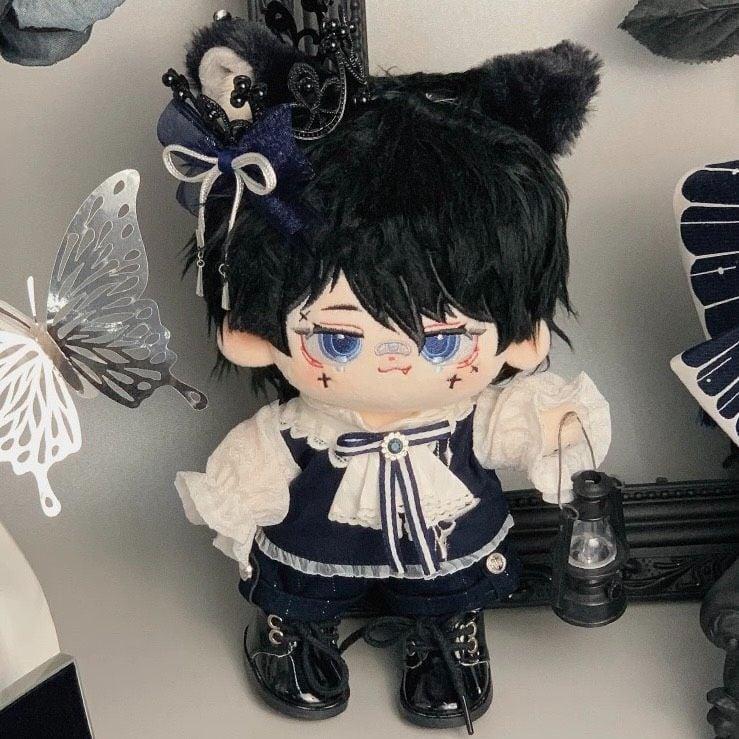 ぬい服 20cm 青の王子様セット 王冠 マント付き アイドル ぬいぐるみ用