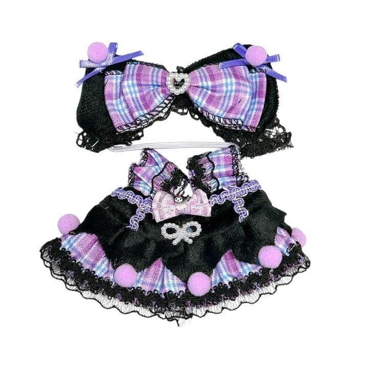 ラブブ服 LABUBU ぬい服 クロミちゃん 17cm用 可愛い ワンピースドレス