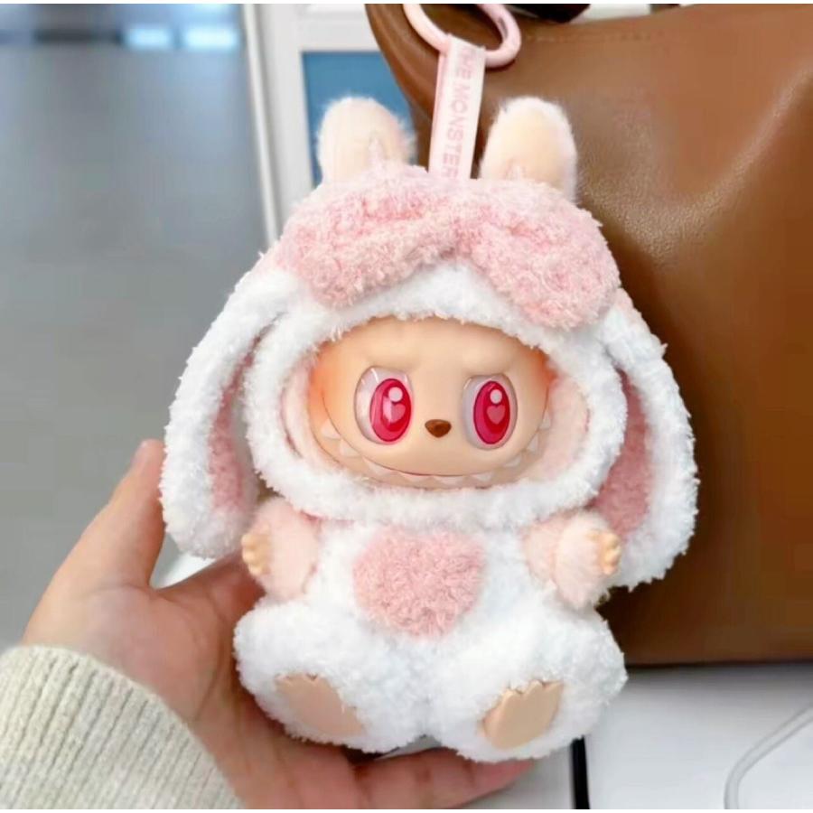 ラブブ服 LABUBU ぬい服 17cm うさ耳 モコモコ 着ぐるみ 着せ替え服