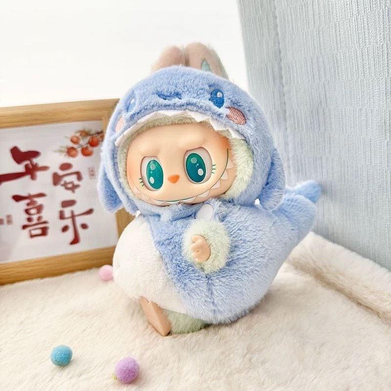 ラブブ服 LABUBU ぬい服 17cm 恐竜 みつばち サメ モコモコ 着ぐるみ