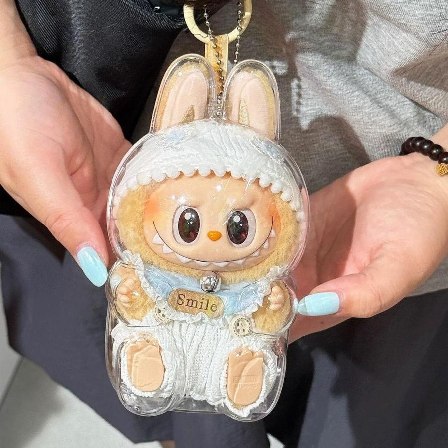 ラブブ Labubu 選べるアクリル保護ケース 1個 立ちタイプ お座りタイプ