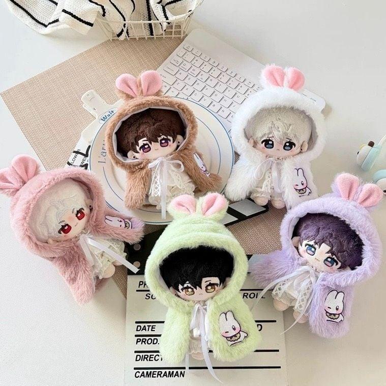 ぬい服 10cm 11cm 12cm うさぎ うさ耳 ポンチョマント 着ぐるみ