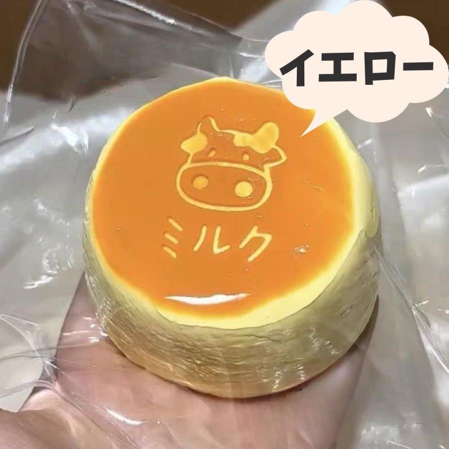 MOMOCOLuv スクイーズ 激レアクリア牛ミルクケーキセット ミルクケーキ スクイーズ おもちゃ 中サイズ 牛柄 ストレス解消グッズ