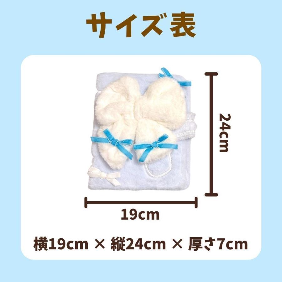 A5 バインダー シール帳 トレカ収納 6穴 ふわふわ 手帳カバー リボン