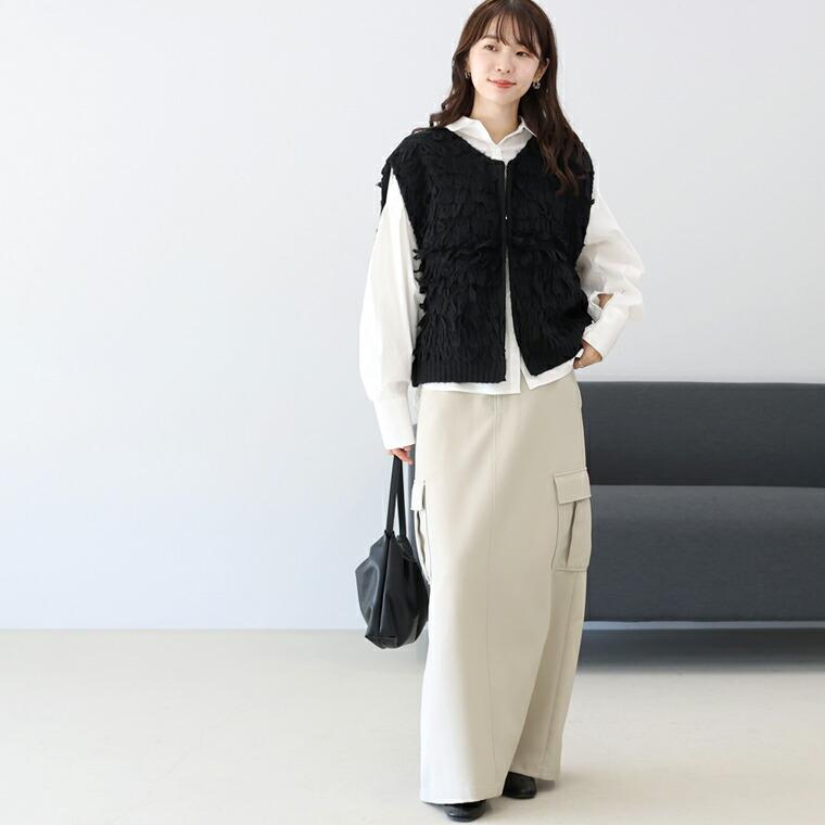 Aletta vita 爆買 スカート カーゴスカート ロングスカート 大人