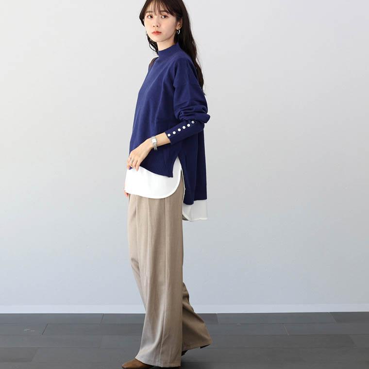 Aletta vita 爆買 ニット ストレッチ コクーン 大人 シンプル