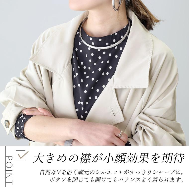 Aletta vita コート トレンチ ロング ゆる 袖 きれいめ オフィス Aletta vita コート トレンチ ロング ゆる 袖 きれいめ オフィス
