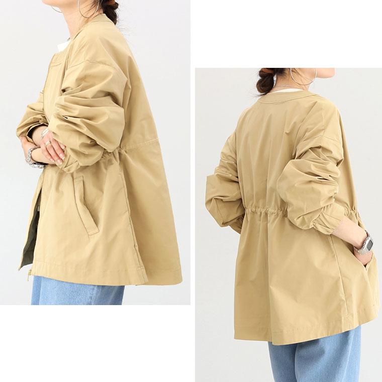 Aletta vita ブルゾンアウター 羽織り ドローストリング マット