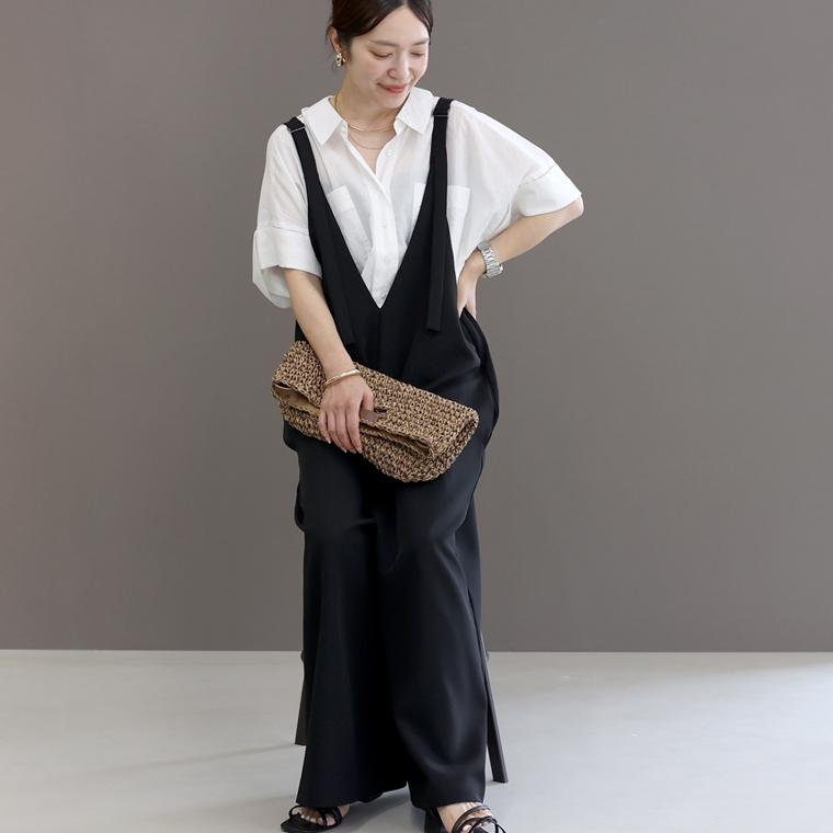 Aletta vita 爆買 サロペット オールインワン 両V 2way ワイド