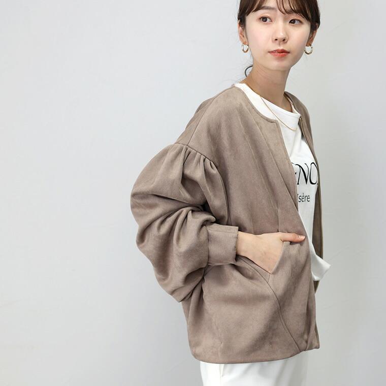 Aletta vita アウター ブルゾン ジャケット 羽織り スエード Aletta vita アウター ブルゾン ジャケット 羽織り スエード