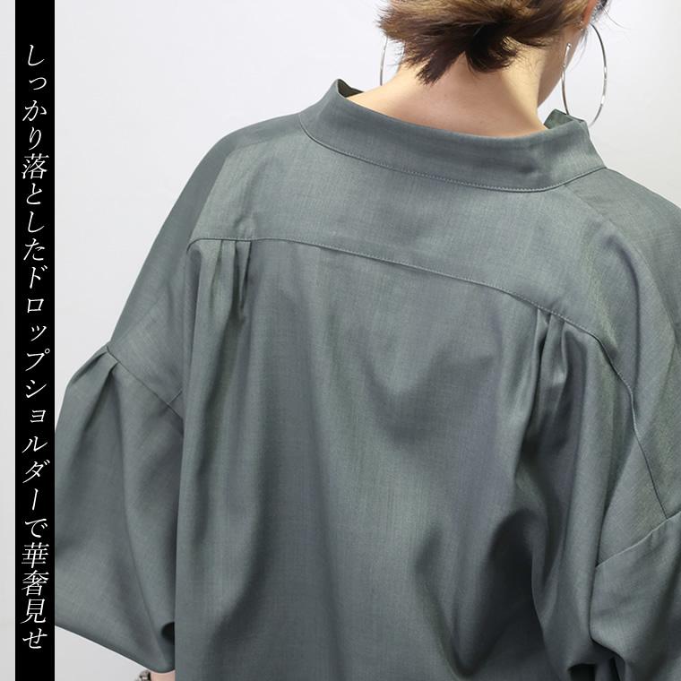 Aletta vita ブラウス シャツ 袖デザイン タック ドレープ Aletta vita ブラウス シャツ 袖デザイン タック ドレープ