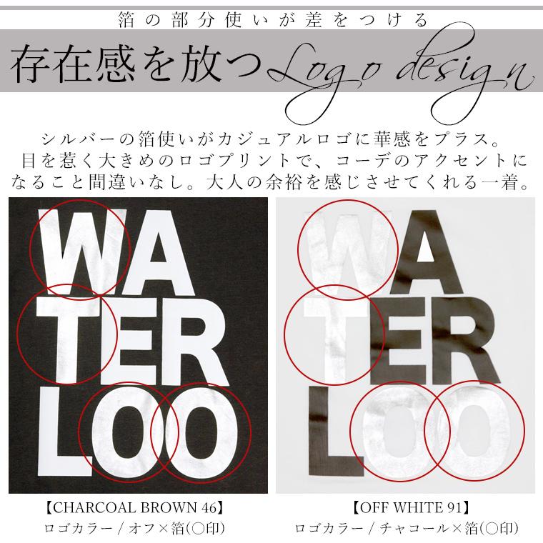 Aletta vita カットソー ロンT ロゴ 箔 シルバー バックロゴ