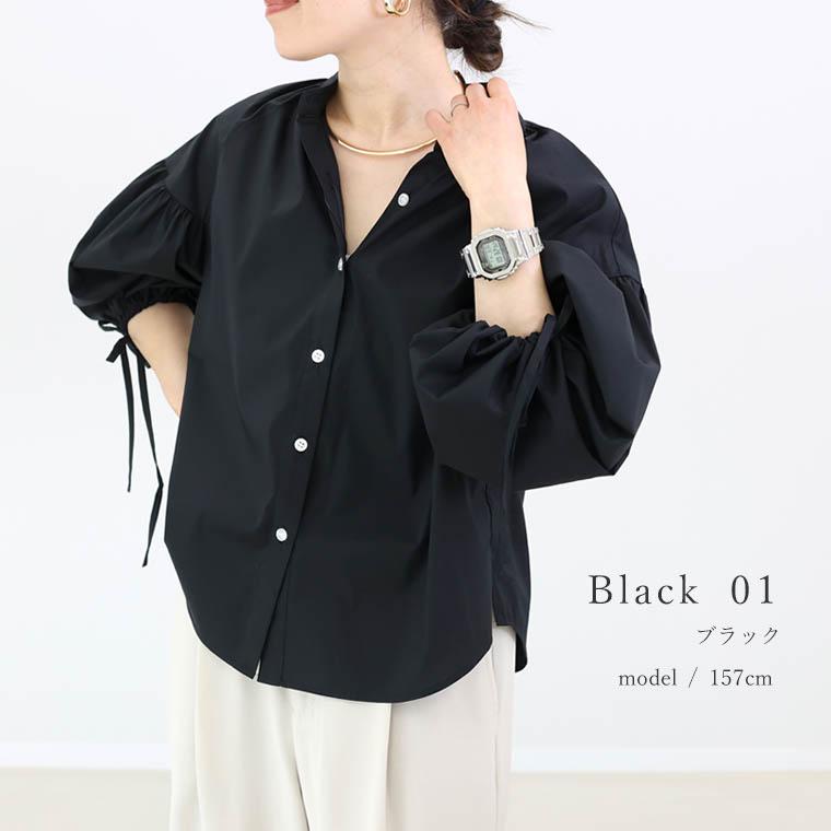 DEICY AW ブラウス新品未使用 AMBIDEX Store △タイプライター無地/ギンガム 5分袖ボウタイ