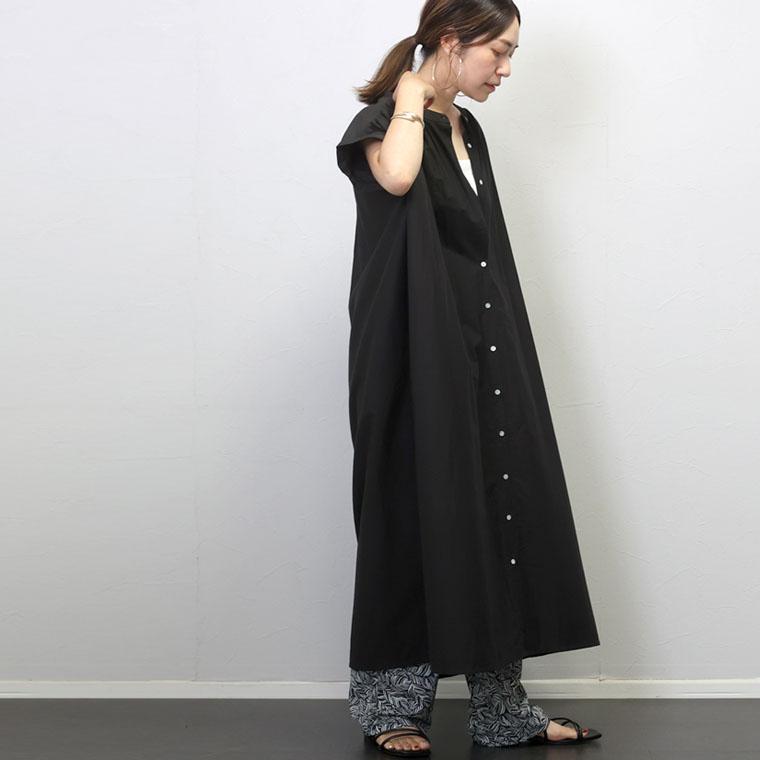 Aletta vita ワンピース 前ボタン シャツ 羽織り ギャザー 立体