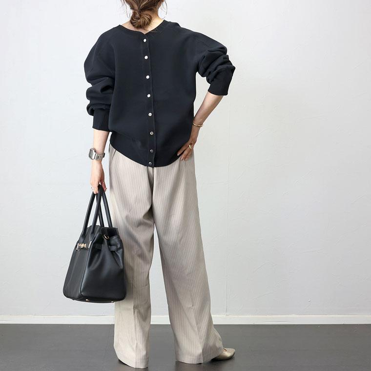 Aletta vita パンツ ボトムス ストライプ ワイド セミワイド Aletta vita パンツ ボトムス ストライプ ワイド セミワイド