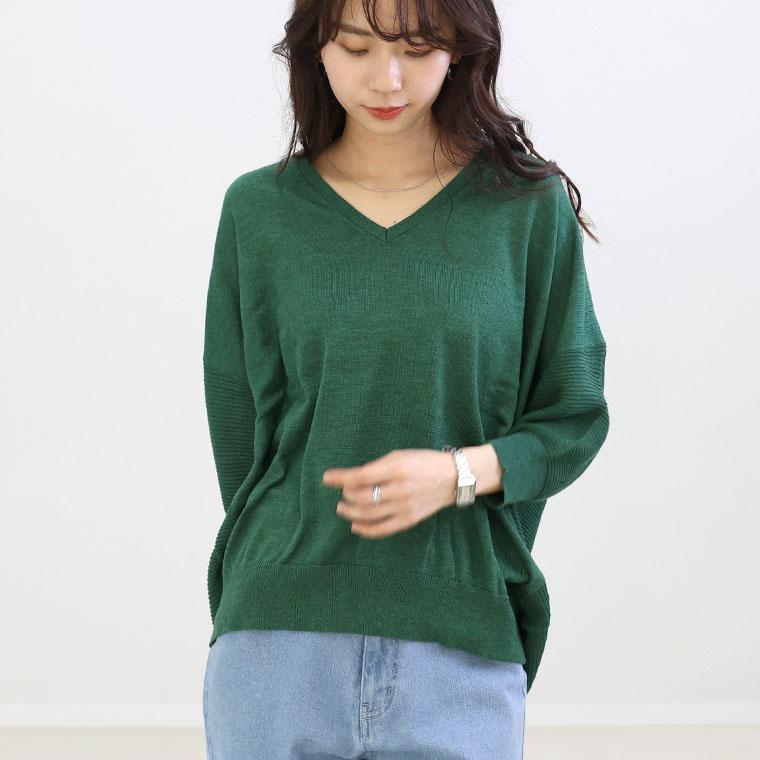 Aletta vita ニット レディース Vネック 7分袖 七分袖 プル