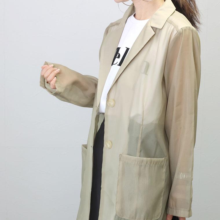 Aletta vita ジャケット シャツ 羽織り シアー シングル