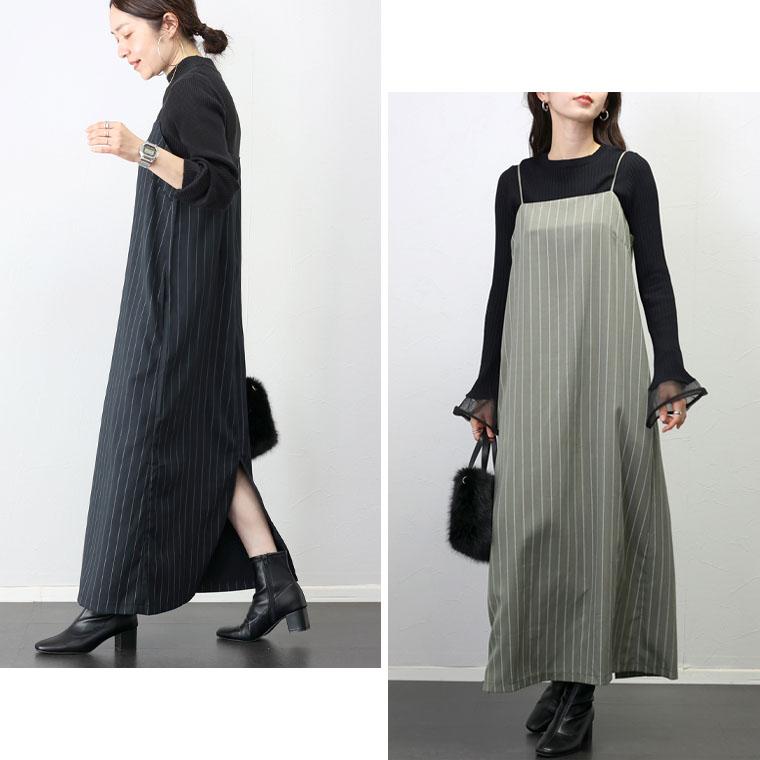 Aletta vita ワンピース キャミワンピース Iライン ロング Aletta vita ワンピース キャミワンピース Iライン ロング