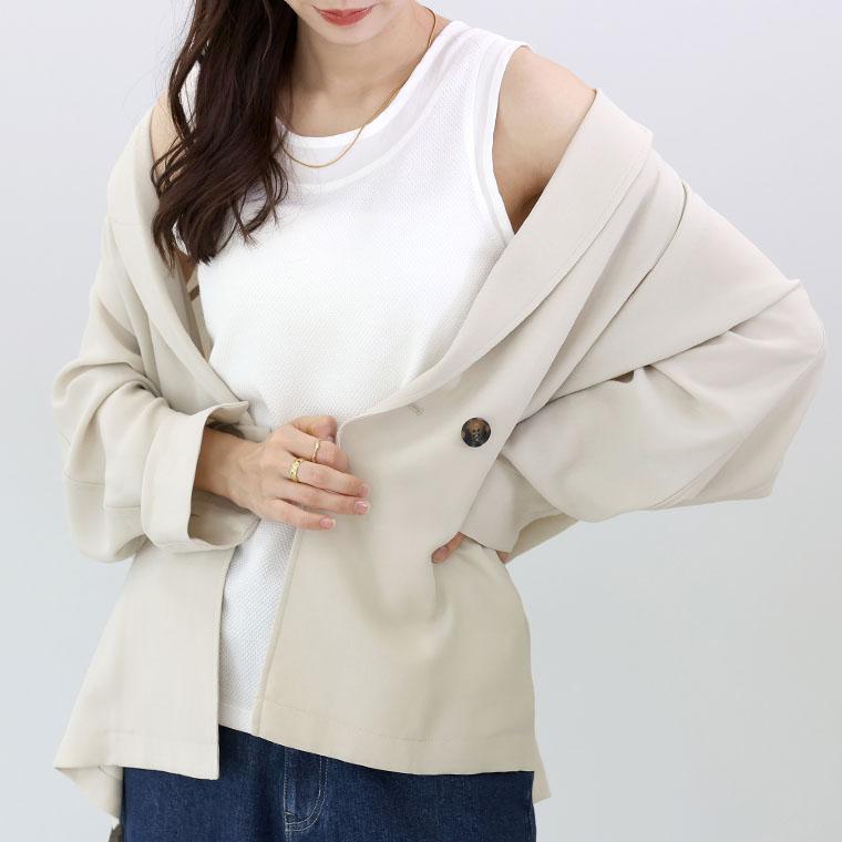 Aletta vita タンクトップ インナー 2way ラウンドネック V Aletta vita タンクトップ インナー 2way ラウンドネック V