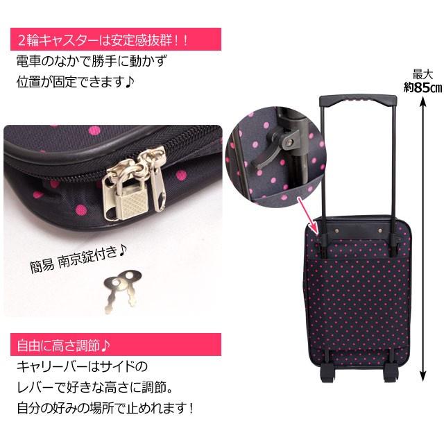 キャリーケース かわいい ソフトキャリーバッグ 軽量 ぺちゃんこに収納