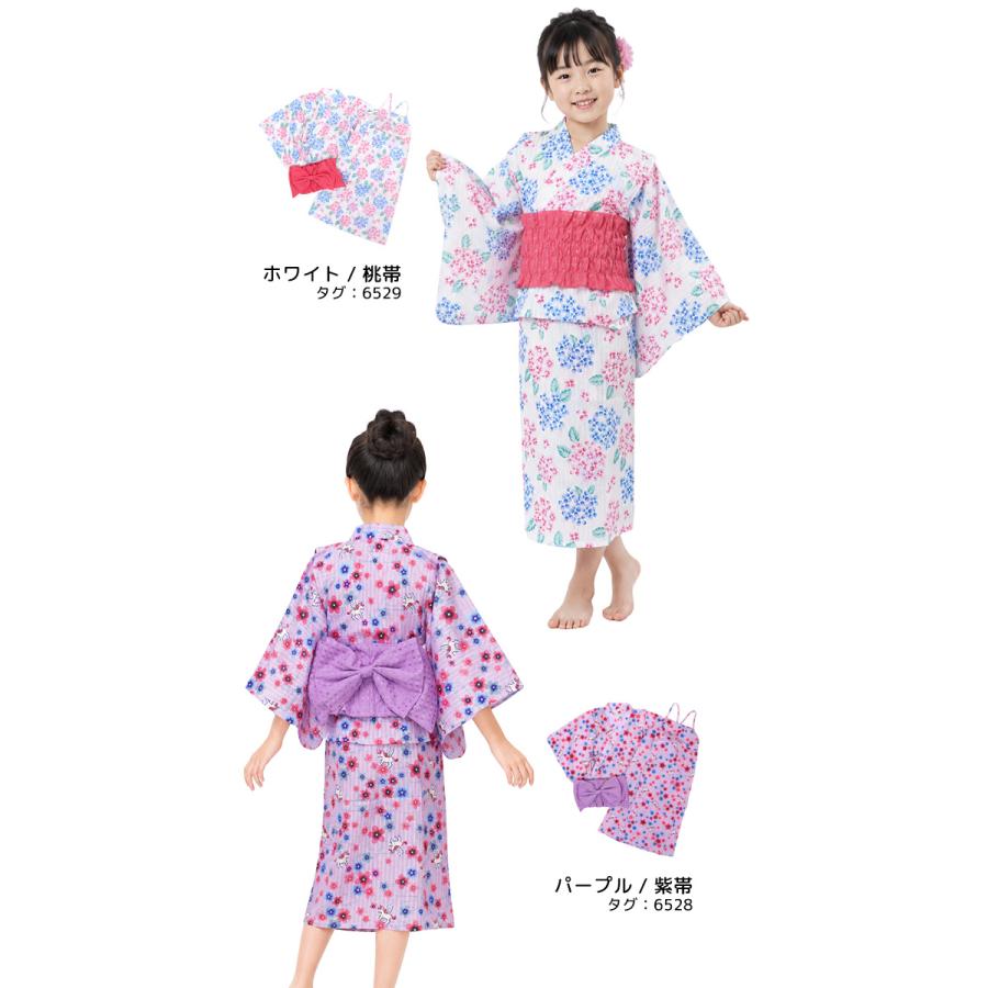 浴衣 サンドレス 2WAY ワンピース 3点セット 女の子 キッズ 子供 和装