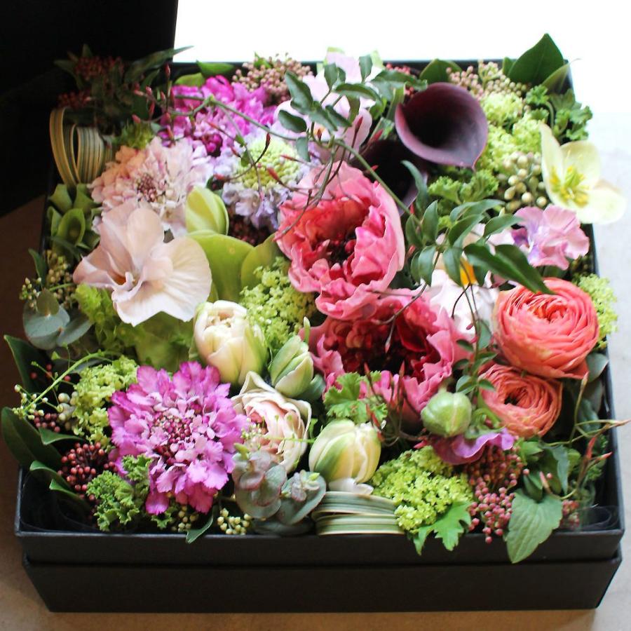 ボックス・フラワーアレンジメント Lサイズ :box-arrange-l:Ks flower novo - 通販 - Yahoo!ショッピング