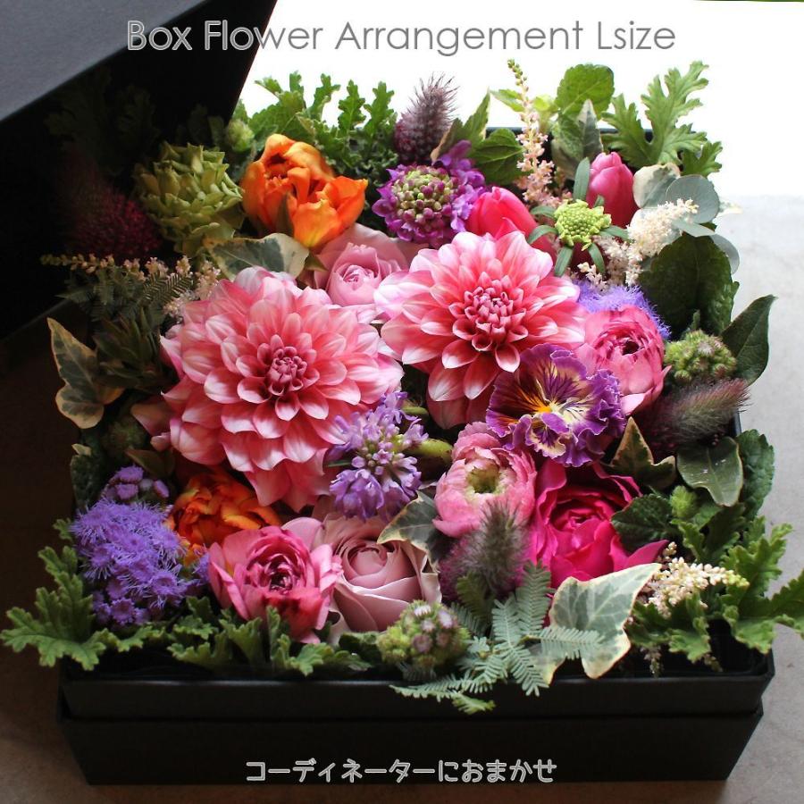 ボックス・フラワーアレンジメント Lサイズ :box-arrange-l:Ks flower novo - 通販 - Yahoo!ショッピング