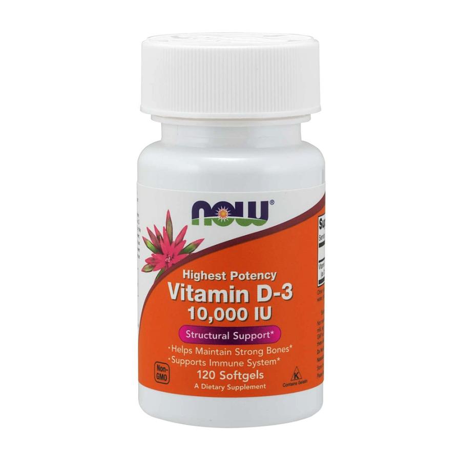 ビタミン D3 10000IU ナウフーズ 120錠 Now Foods Vitamin D3 10000IU 120CAPS