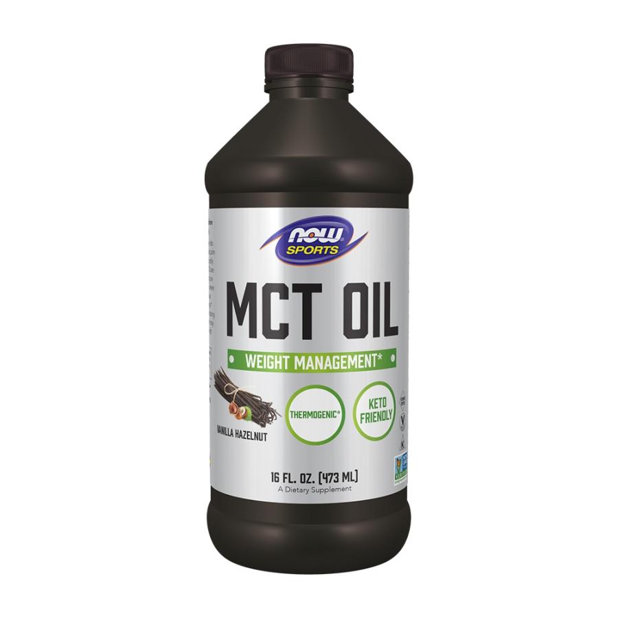 ナウフーズ MCTオイル バニラヘーゼルナッツ473 ml【Now Foods】MCT Oil, Vanilla Hazelnut 16 fl oz 733739022097